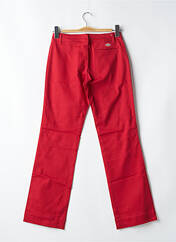 Pantalon droit rouge DICKIES pour femme seconde vue