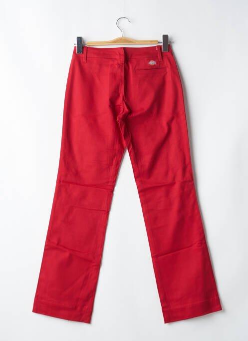 Pantalon droit rouge DICKIES pour femme