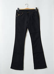 Pantalon droit stretch taille normale noir LOIS femme