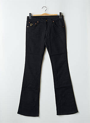 Pantalon droit stretch taille normale noir LOIS femme