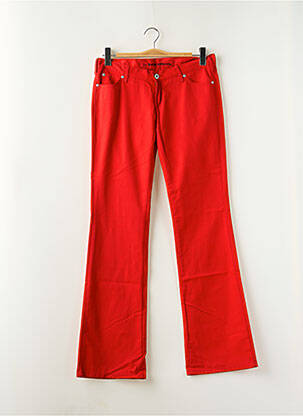 Pantalon flare taille normale taille normale rouge LA BRIGADA INTERNACIONAL femme
