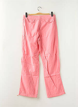 Pantalon droit tissage popeline taille normale rose LADY SOUL femme