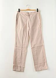 Pantalon droit tissage popeline taille basse gris LADY SOUL femme