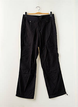 Pantalon droit tissage popeline taille normale noir LADY SOUL femme