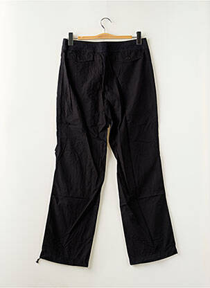 Pantalon droit tissage popeline taille normale noir LADY SOUL femme