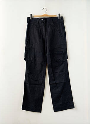 Pantalon cargo coupe droite taille normale noir LADY SOUL femme