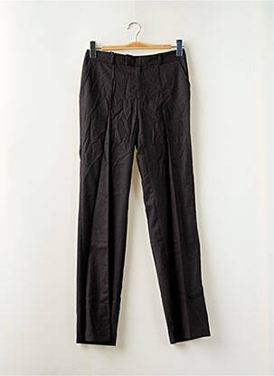 Pantalon chino taille normale taille normale noir LEON & HARPER femme