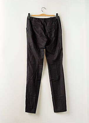 Pantalon chino taille normale taille normale noir LEON & HARPER femme