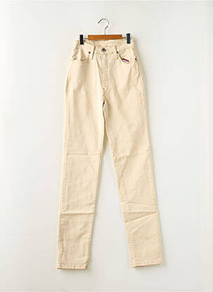 Jeans coupe slim stretch taille normale beige TEDDY SMITH femme