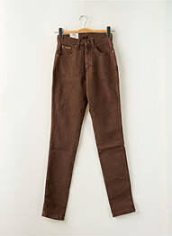 Jeans coupe slim stretch taille normale marron WRANGLER femme