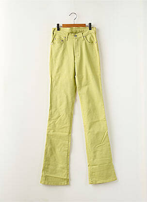 Jean coupe flare stretch taille normale vert CINNAMON femme
