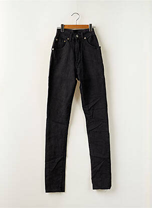 Jeans coupe slim tissage brut taille normale noir DONOVAN femme