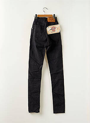 Jeans coupe slim tissage brut taille normale noir DONOVAN femme