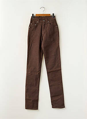 Jeans coupe slim stretch taille normale marron CINNAMON femme