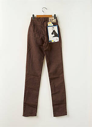 Jeans coupe slim stretch taille normale marron CINNAMON femme