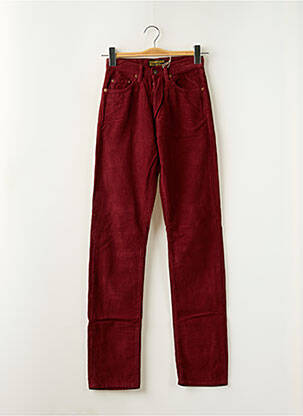 Jeans coupe slim rouge REDWOOD pour femme