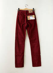 Jeans coupe slim rouge REDWOOD pour femme seconde vue