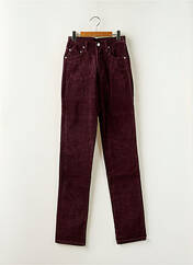 Jeans coupe slim violet CINNAMON pour femme seconde vue