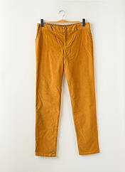 Pantalon chino jaune LEON & HARPER pour femme seconde vue