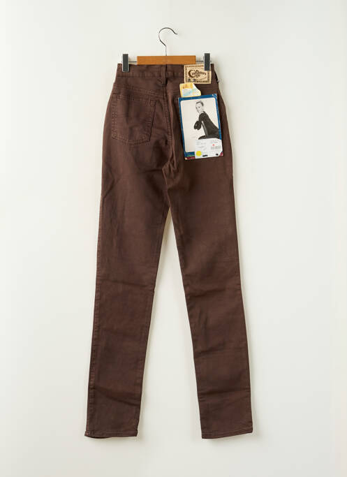 Jeans coupe slim marron CINNAMON pour femme
