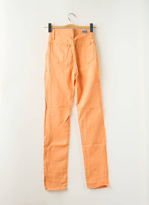 Jeans coupe slim orange TEDDY SMITH pour femme