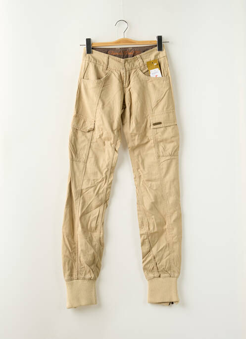 Pantalon cargo beige FREEMAN T.PORTER pour femme