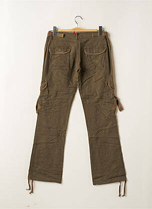 Pantalon cargo coupe droite vert RWD femme