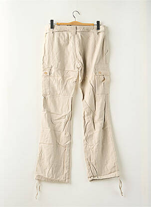 Pantalon cargo coupe droite taille normale beige TEDDY SMITH femme