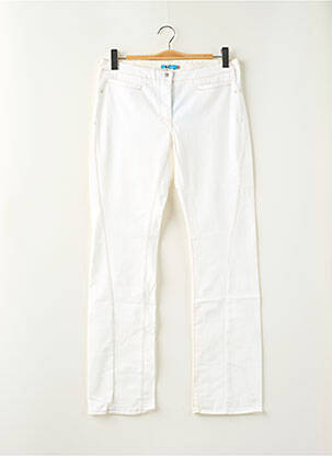 Jeans coupe slim taille normale taille normale beige TEDDY SMITH femme