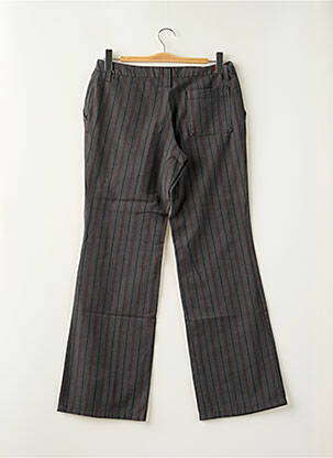 Pantalon flare fermeture zippée sous rabat boutonné gris TEDDY SMITH homme