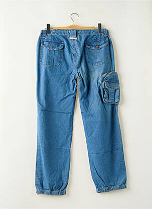 Pantalon cargo poches taille normale bleu TEDDY SMITH femme