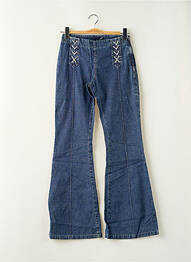 Jean coupe flare taille haute taille haute bleu TEDDY SMITH femme