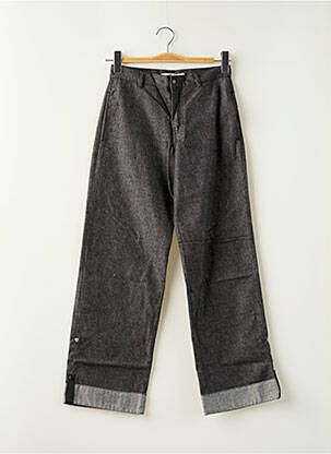 Jeans coupe droite fermeture zippée sous rabat boutonné taille normale noir TEDDY SMITH homme