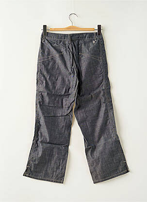 Pantalon droit fermeture zippée sous rabat boutonné taille normale bleu TEDDY SMITH femme