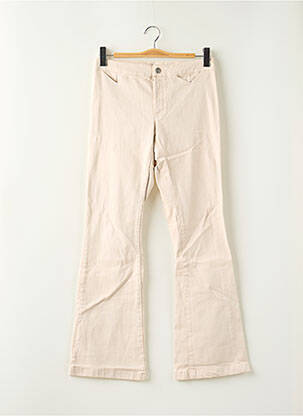 Jean coupe flare taille normale taille normale beige TEDDY SMITH femme