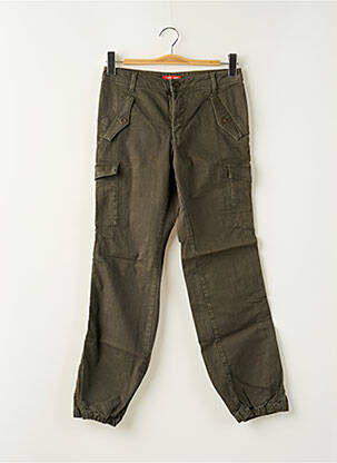 Pantalon cargo poches taille normale vert TEDDY SMITH homme