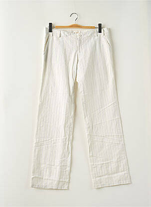 Pantalon droit tissage crêpe taille normale blanc 2 TWO femme