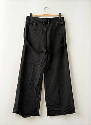 Pantalon droit tissage popeline taille normale noir LTB femme