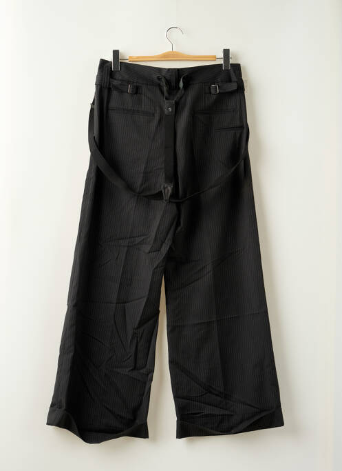 Pantalon droit tissage popeline taille normale noir LTB femme