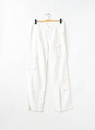 Pantalon cargo coupe droite taille normale beige SCHOOL RAG femme
