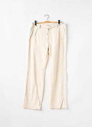 Pantalon droit stretch taille normale beige SCHOOL RAG femme