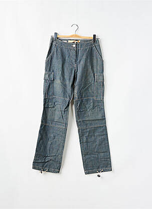 Pantalon cargo coupe droite taille normale bleu SCHOOL RAG femme