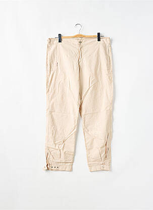 Pantalon 7/8 tissage popeline beige SCHOOL RAG femme