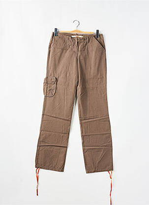 Pantalon cargo coupe droite taille basse marron SESSUN homme