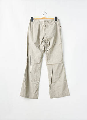Pantalon droit fermeture zippée sous rabat boutonné taille normale gris SESSUN femme