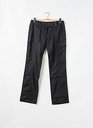 Pantalon droit tissage popeline taille basse noir SESSUN femme