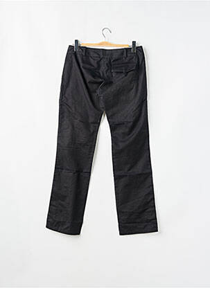 Pantalon droit tissage popeline taille basse noir SESSUN femme