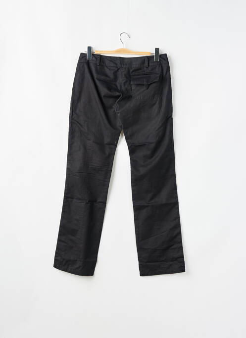 Pantalon droit tissage popeline taille basse noir SESSUN femme