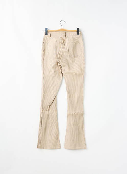 Pantalon flare beige SCHOOL RAG pour femme