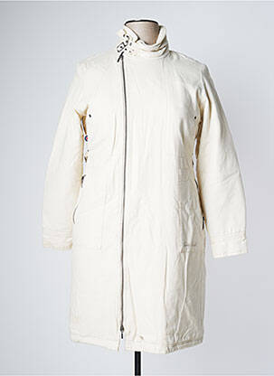Manteau long coupe cintrée sans capuche beige TEDDY SMITH femme